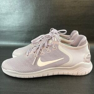 Nike Free RN 2018 Womens size 7 Lavender Lilac Running Trainer Shoes 942837-600